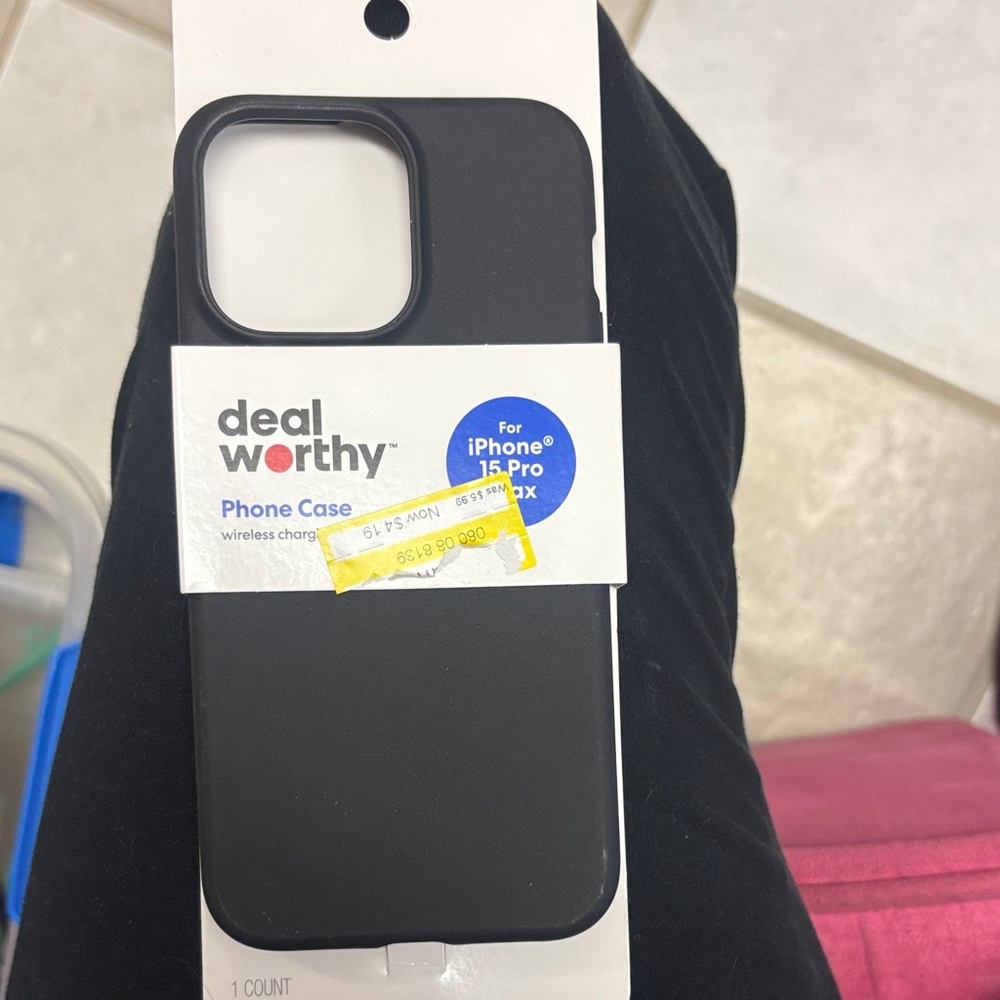 5/$10 Black Phone Case for iPhone 15 Pro Max
